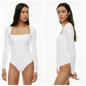 Wildfred NOBU BODYSUIT Long Sleeve Light Birch Sz Large | Arizia | NWT